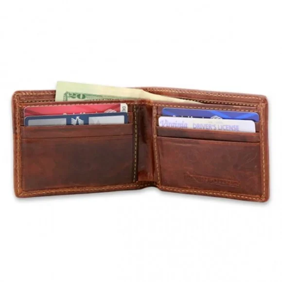 NEW SMATHERS & BRANSON Ole Miss (Dark Navy) Needlepoint Bi-Fold Wallet - Picture 2 of 6